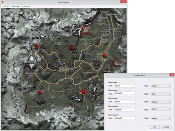 Infestation Mapper, rappel de positionnement de personnages (WarZ Mapper)
